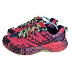 Hoka One One Speedgoat 2 1016795-GJGR Mens 10.5 Running Shoes Red Black Sneakers